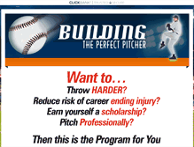 Tablet Screenshot of buildingtheperfectpitcher.com